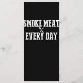 Funny Bbq Smoker Accessory Pitmaster Dad Grilling Menu (Voorkant)
