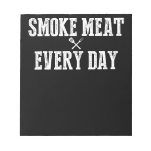 Funny Bbq Smoker Accessory Pitmaster Dad Grilling Notitieblok