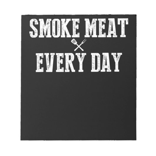 Funny Bbq Smoker Accessory Pitmaster Dad Grilling Notitieblok (Voorkant)