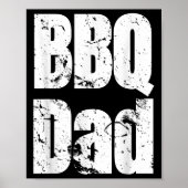 Funny Bbq Smoker Accessory Pitmaster Dad Grilling Poster (Voorkant)