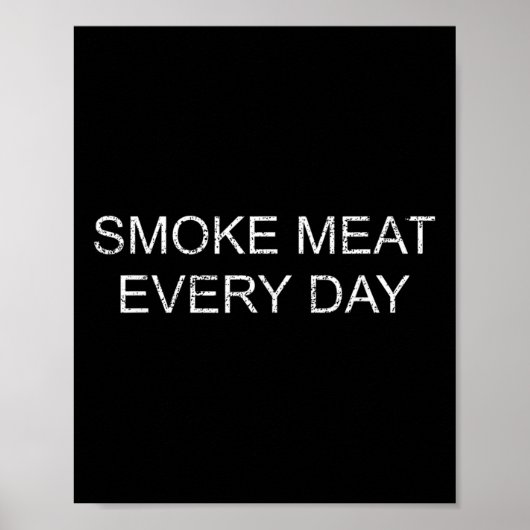 Funny Bbq Smoker Accessory Pitmaster Dad Grilling Poster (Voorkant)