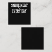 Funny Bbq Smoker Accessory Pitmaster Dad Grilling Vierkante Visitekaartje (Voorkant / Achterkant)