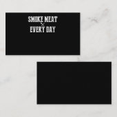 Funny Bbq Smoker Accessory Pitmaster Dad Grilling Visitekaartje (Voorkant / Achterkant)