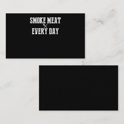 Funny Bbq Smoker Accessory Pitmaster Dad Grilling Visitekaartje (Voorkant / Achterkant)