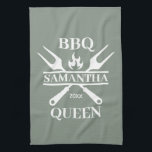 Funny BBQ Specialized Barbecue Queen Kitchen Theedoek<br><div class="desc">Funny BBQ Grill Master Personalized Barbecue Best</div>
