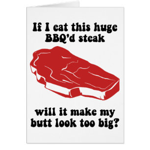 Funny BBQ Steak
