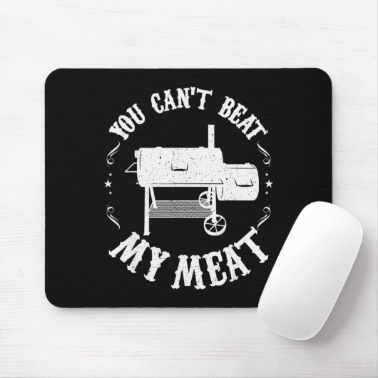 Funny Bbq T Reverse Flow Smoker Accessory Dad Gril Muismat (Met muis)