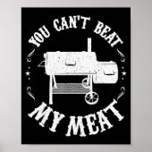 Funny Bbq T Reverse Flow Smoker Accessory Dad Gril Poster (Voorkant)