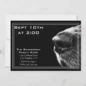 Funny BBQ-uitnodiging met Dog Nose Kaart (Achterkant)