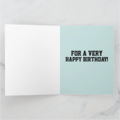 FUNNY BBW BIG GIRL BATHY BEAUTY BIRTHDAY KAART (Binnen)