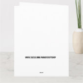 FUNNY BBW BIG GIRL BATHY BEAUTY BIRTHDAY KAART (Achterkant)