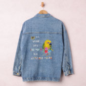 Funny be a Jenday Conure Parrot Bird Ma Ra Denim Jacket (Hangar)