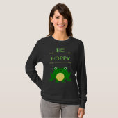 Funny Be Hoppy Frog Amphibian Pun T-shirt (Voorkant volledig)