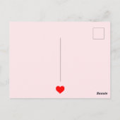 Funny Be My Valentijn Cartoon Vampire Bat Briefkaart (Achterkant)