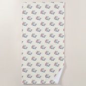 Funny Beach Handdoek met Baby Katten (Voorkant)