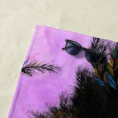 Funny Beach Handdoeken Romantisch Vogel met Roos (In situ)