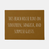 Funny Beach House Friends Gezegde Quote Aardig Deurmat (Voorkant)
