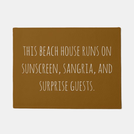 Funny Beach House Friends Gezegde Quote Aardig Deurmat (Voorkant)