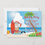 Funny Beach-kerstuitnodiging Briefkaart<br><div class="desc">Grappig strand kerstfeest uitnodiging. De tekst kan worden gewijzigd via het menu "Details". Klik op de knop Aanpassen om alles aan uw behoeften aan te passen. U kunt tekststijl en kleurwijziging instellen. Andere kleuren zijn beschikbaar. Neem contact met me op als je hulp nodig hebt, voor overeenkomende objecten of speciale...</div>