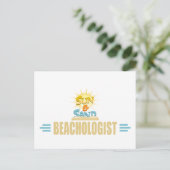 Funny Beach Lover Briefkaart (Staand voorkant)