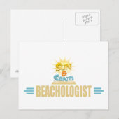 Funny Beach Lover Briefkaart (Voorkant / Achterkant)