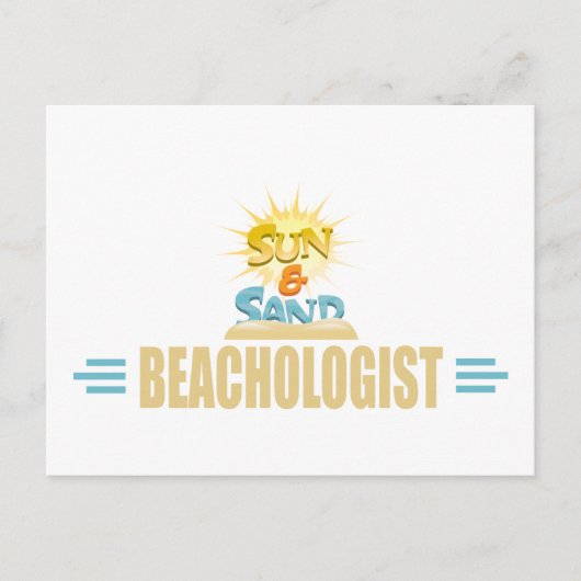 Funny Beach Lover Briefkaart (Voorkant)