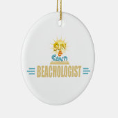Funny Beach Lover Keramisch Ornament (Rechts)