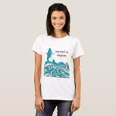 Funny Beach Mermaid Design T-shirt (Voorkant volledig)