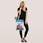 Funny Beach Quote Life is te kort gepersonaliseerd Tote Bag (Op model)