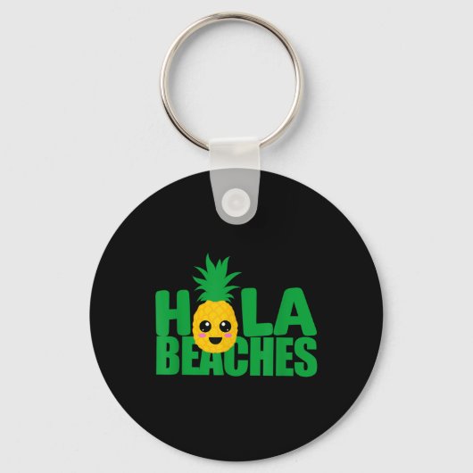Funny Beach Summer Vacation Pineapple T Cruise Hol Sleutelhanger (Voorkant)