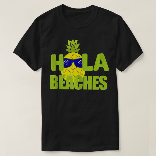 Funny Beach Summer Vacation Pineapple T Cruise Hol T-shirt (Design voorkant)
