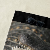 Funny Beach Towels Hungry Alligator Strandlaken (In situ)