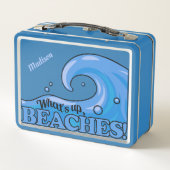 Funny Beach Wave aangepaste lunchboxen (Achterkant)