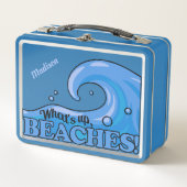 Funny Beach Wave aangepaste lunchboxen (Voorkant)