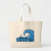 Funny Beach Wave canvas tassen (Voorkant)
