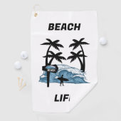 Funny Beach Wave Golfhanddoek (Insitu)