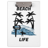 Funny Beach Wave Klembord (Voorkant)