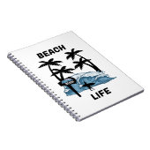 Funny Beach Wave Notitieboek (Rechterzijde)