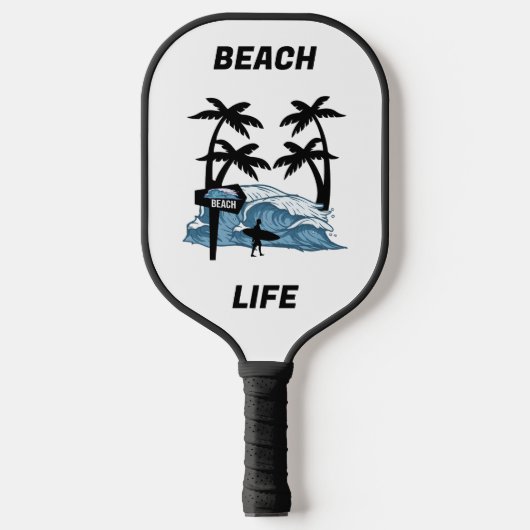 Funny Beach Wave Pickleball Paddle (Voorkant)