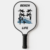 Funny Beach Wave Pickleball Paddle (Achterkant)