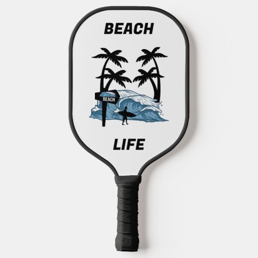 Funny Beach Wave Pickleball Paddle (Achterkant)
