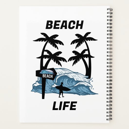 Funny Beach Wave Planner (Achterkant)