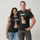 Funny Beagle, AROOO Hondenliefhebber T-shirt (Unisex)