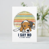 Funny Beagle/Beagle Hondenliefhebbers Dank je wel Bedankkaart (Staand voorkant)