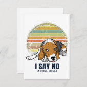 Funny Beagle/Beagle Hondenliefhebbers Dank je wel Bedankkaart (Voorkant / Achterkant)