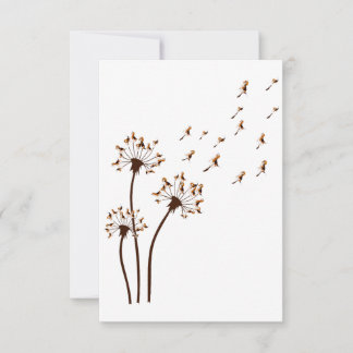 Funny Beagle Dandelions Beagle Dog Bedankkaart