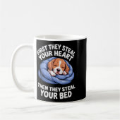 Funny Beagle Design For Men Women Hound Beagle Dog Koffiemok (Links)