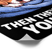 Funny Beagle Design For Men Women Hound Beagle Dog Poster (Hoek)