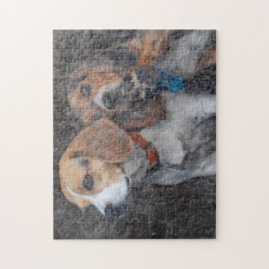 Funny Beagle Dirty Storm Legpuzzel (Verticaal)