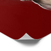 Funny Beagle Dog/Beagle Howling bij Moon Poster (Hoek)